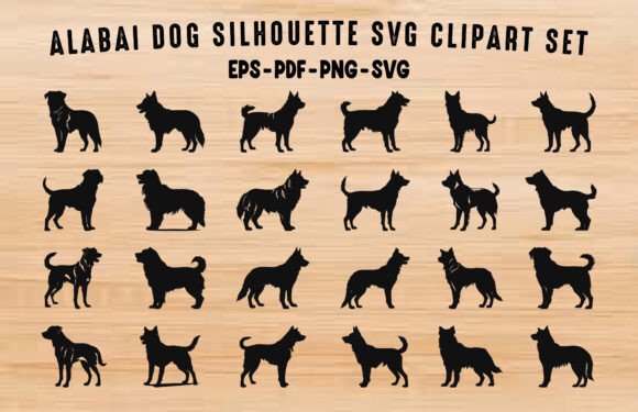 Alabai Dog SVG Silhouette Clipart Bundle Review