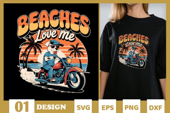 Beaches Love Me Funny Dog SVG Review