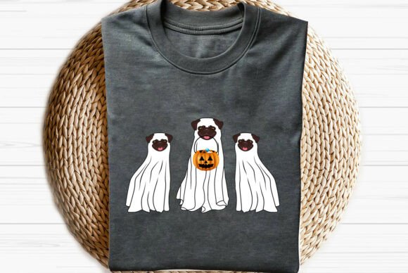 Boo Ghost Pug Halloween Design