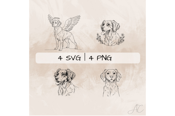 Brittany Dog SVG Bundle for Embroidery Projects