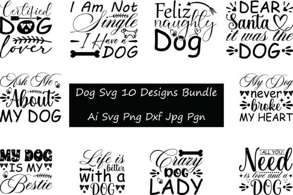 Dog Svg 10 Designs Bundle Review