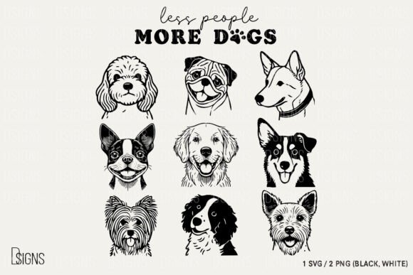 Dog Svg Dog Lover Less People More Dogs Review