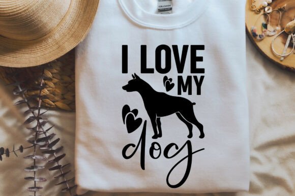 I Love My Dog SVG PNG for Embroidery Projects