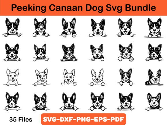 Peeking Canaan Dog Svg Bundle Review