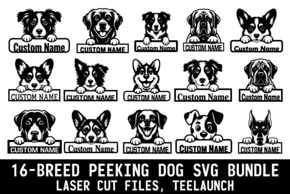 PEEKING DOG SVG Bundle Laser Cut Files Review
