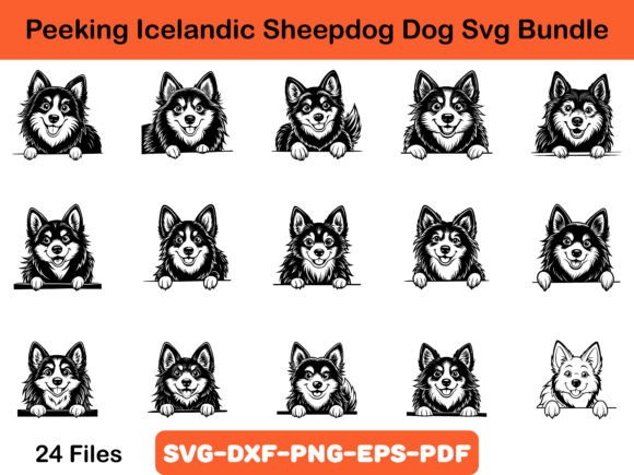 Peeking Icelandic Sheepdog Dog Svg Review