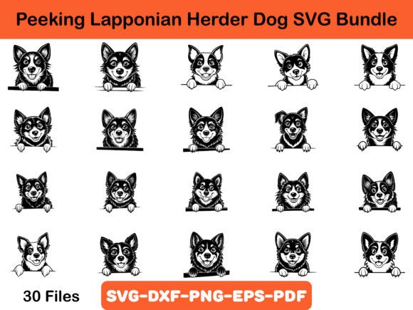 Peeking Lapponian Herder Dog SVG Bundle Review