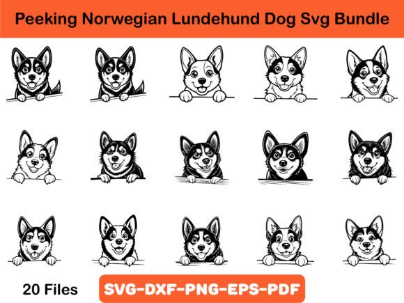 Peeking Norwegian Lundehund Dog Svg Review