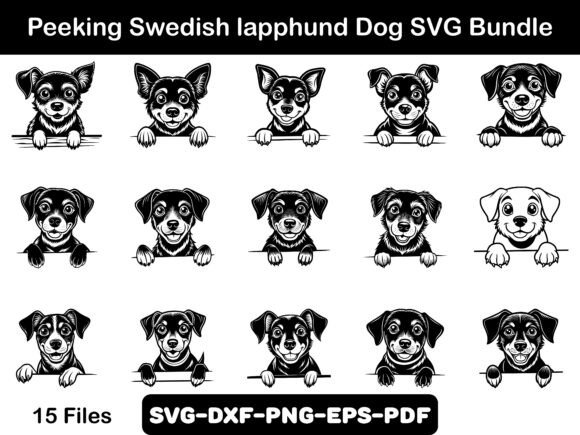 Peeking Swedish Lapphund Dog SVG Bundle Review