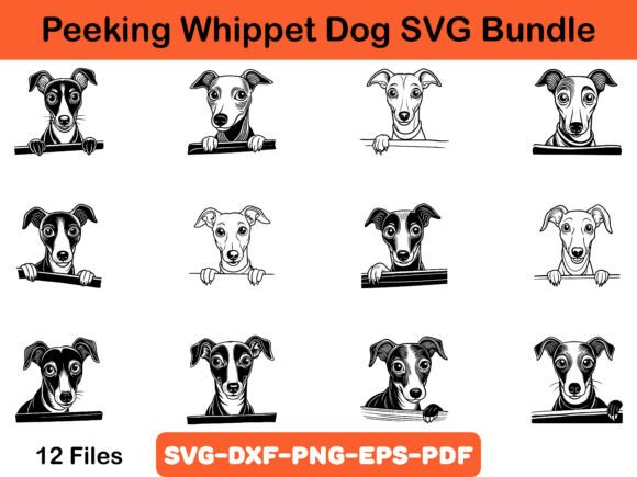 Peeking Whippet Dog SVG Bundle Review