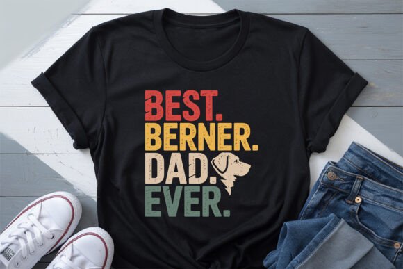 Retro Vintage Bernese Mountain Dog SVG