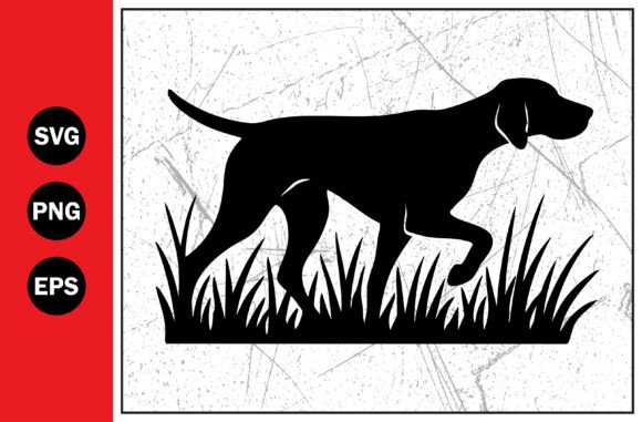 Silhouette of a Hunting Dog Svg Png Review