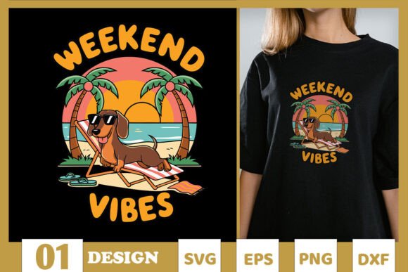 Weekend Vibes Summer Dog SVG Review
